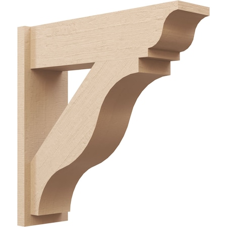 Ekena Millwork 7 1/2-in W x 26-in D x 26-in H Funston Trad Rough Cedar Woodgrain TimberThane Outlooker, Primed Tan OUTUR075X26X26FST04RCPR